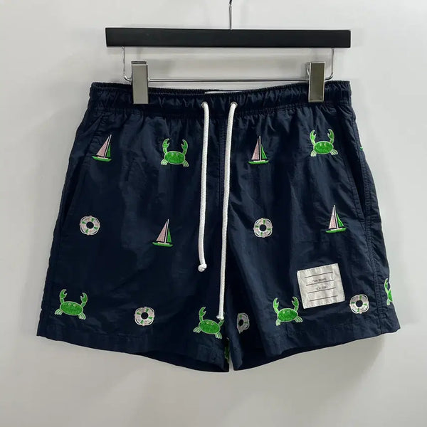 [BUNJANG] Thom Browne Navy Pattern Swim Shorts / 톰브라운 네이비 패턴 스윔팬츠 (onp.88)