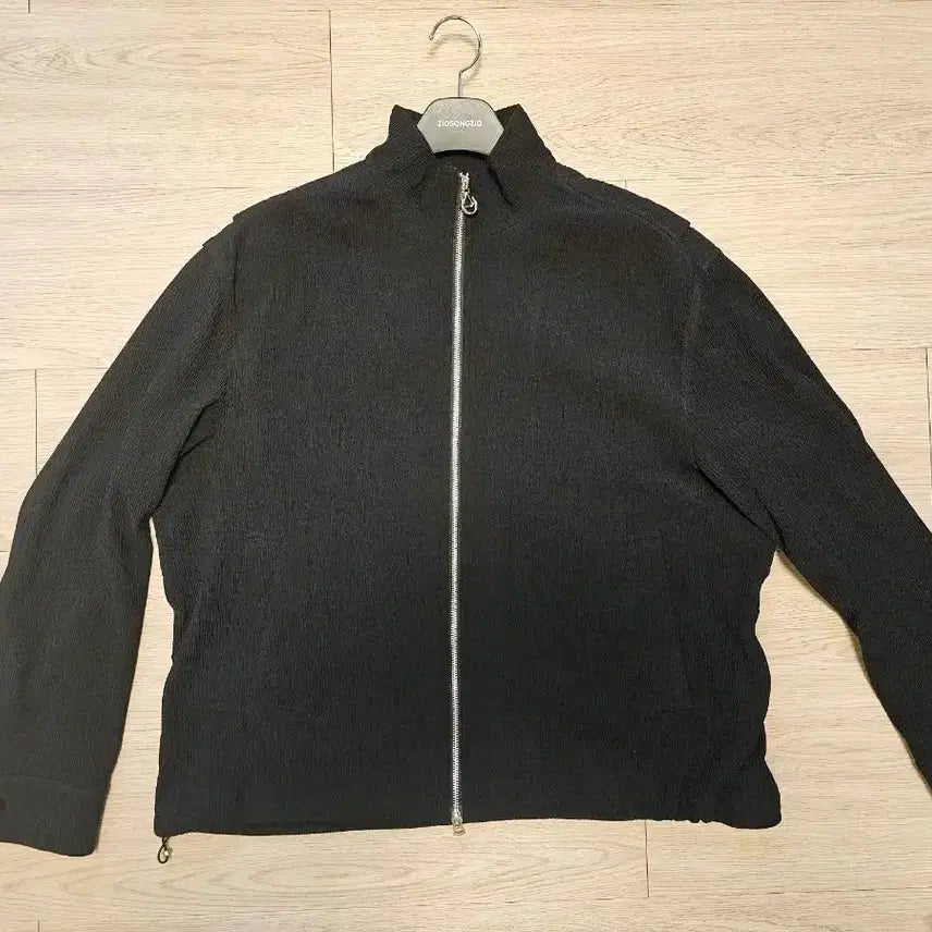 [BUNJANG] Solid Homme Crinkle High Neck Zip-Up (Size 50) / 솔리드옴므 크링클 하이넥 집업 50