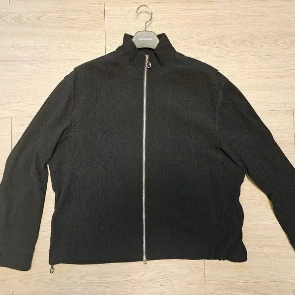 [BUNJANG] Solid Homme Crinkle High Neck Zip-Up (Size 50) / 솔리드옴므 크링클 하이넥 집업 50