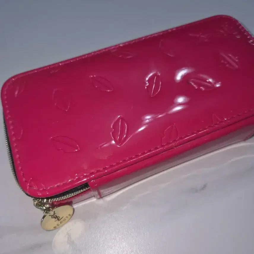[BUNJANG] Yves Saint Laurent Beauty Pouch Pink / 입생로랑 뷰티 파우치 핑크