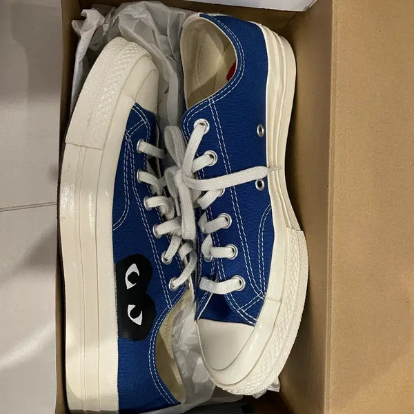[BUNJANG] Comme des Garçons Comme des Garçons x Converse Chuck Taylor All-Star Low Top Blue / 꼼데가르송 컨버스 척테일러 로우 블루 260