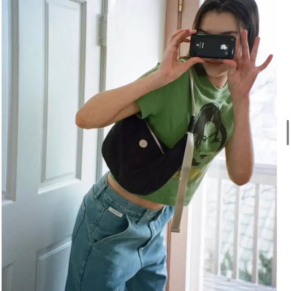 [BUNJANG] minitmute Clo Waist Mix Black / 미닛뮤트 클로 웨이스트 믹스블랙