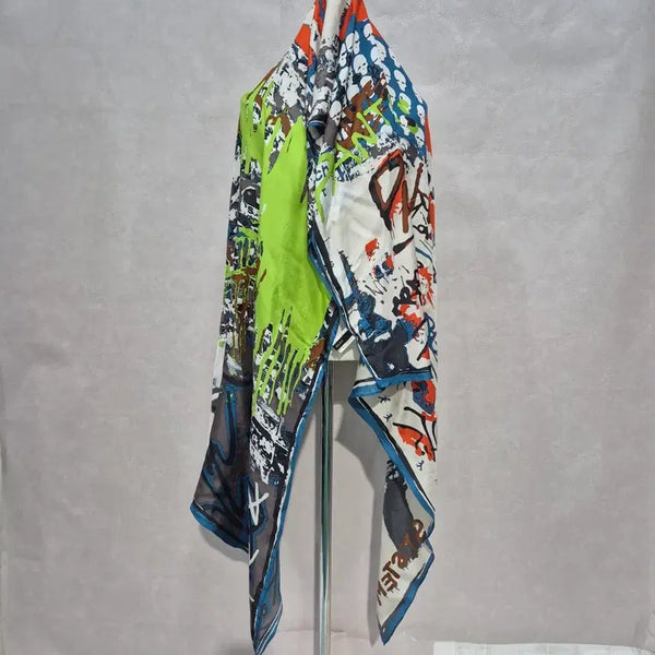 [BUNJANG] System Graffiti Pattern Scarf / 시스템 견  스카프