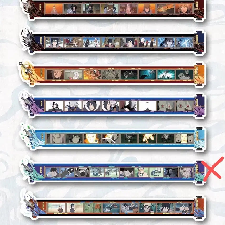 [BUNJANG] Naruto Scroll Keychain Set / 나루토 두루마리 키링 카카시 오비토 사스케 이타치 미나토 사쿠라 아카츠키