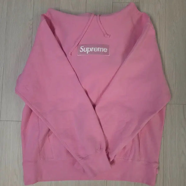[BUNJANG] Supreme Box Logo Hooded Sweatshirt Pink XL / [XL] 슈프림 박스로고 후드 스웨트셔츠 핑크 - 크림