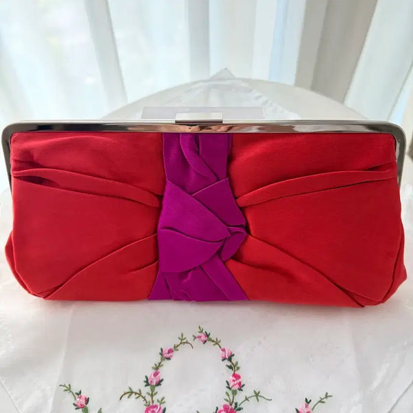 [BUNJANG] J.Crew Purple Ribbon Clutch Bag / 새상품) J.CREW 퍼플 리본 클러치백