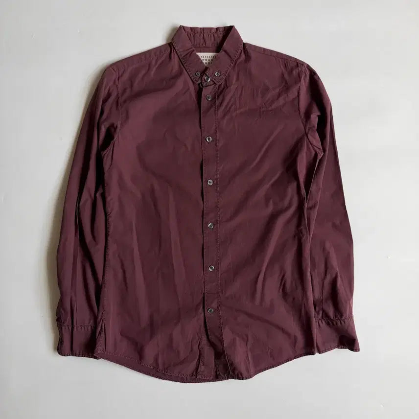 [BUNJANG] Maison Margiela Burgundy Shirt / 메종 마르지엘라 Maison Margiela 버건디 셔츠 남방