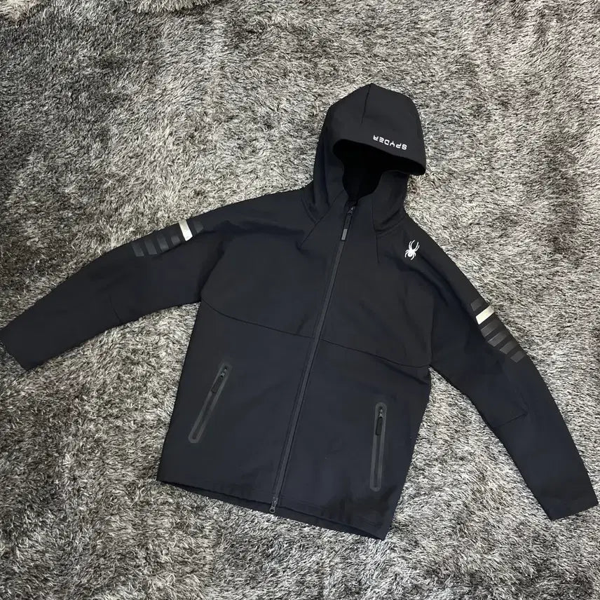 [BUNJANG] Spider Brushed Hoodie Zip-Up (XL) / 스파이더 기모 후드 집업 (XL)