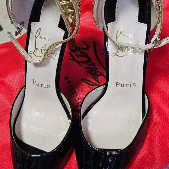 [BUNJANG] Gold Strap Heels - 10cm Heel Height / 골드 스트랩 힐 235