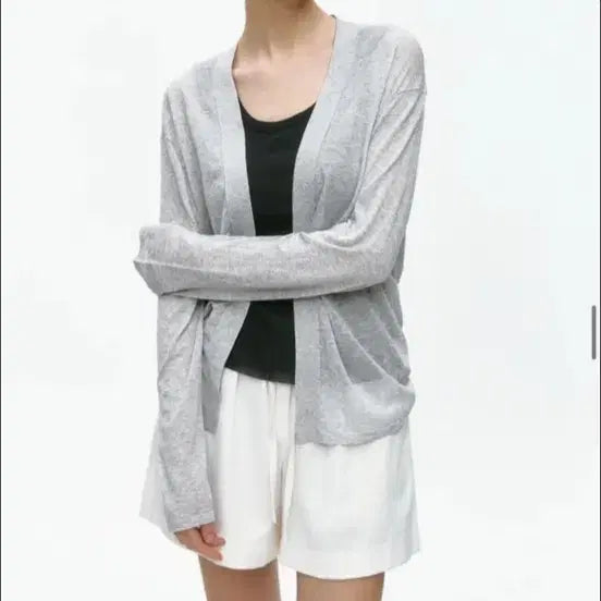 [BUNJANG] Beneater Grey Cardigan / 백화점 브랜드 비니터 beneater 가디건 그레이 (새상품)