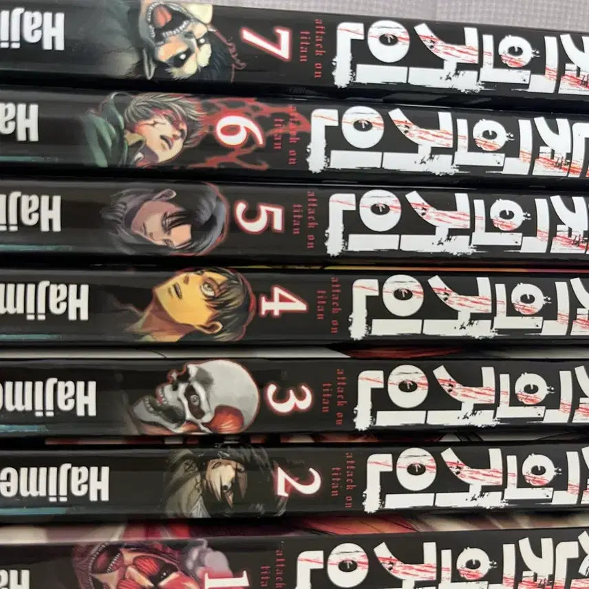 [BUNJANG] Attack on Titan Vol. 1-7 Manga / 진격거 1~7권