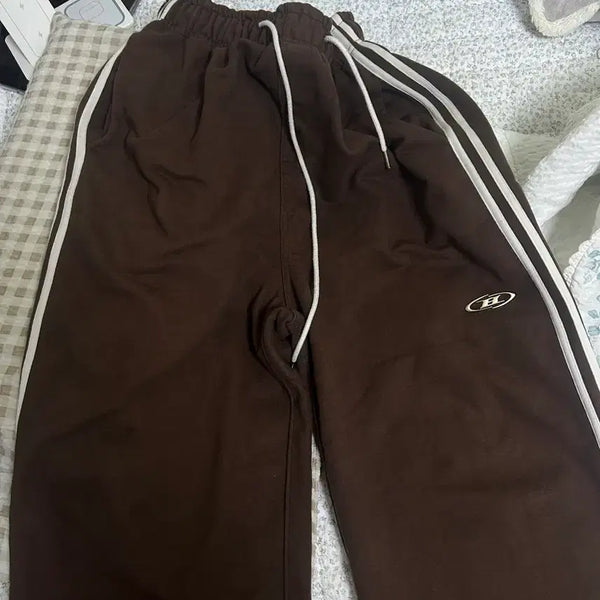 [BUNJANG] Born to Win Track Pants Size 1 Brown / 본투윈 트랙팬츠 1사이즈