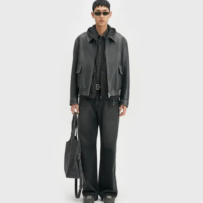 [BUNJANG] Bellié True Wide Denim Pants Rail Black / 벨리에 트루 와이드 데님 팬츠 - 레일 블랙