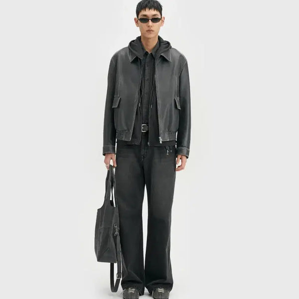 [BUNJANG] Bellié True Wide Denim Pants Rail Black / 벨리에 트루 와이드 데님 팬츠 - 레일 블랙