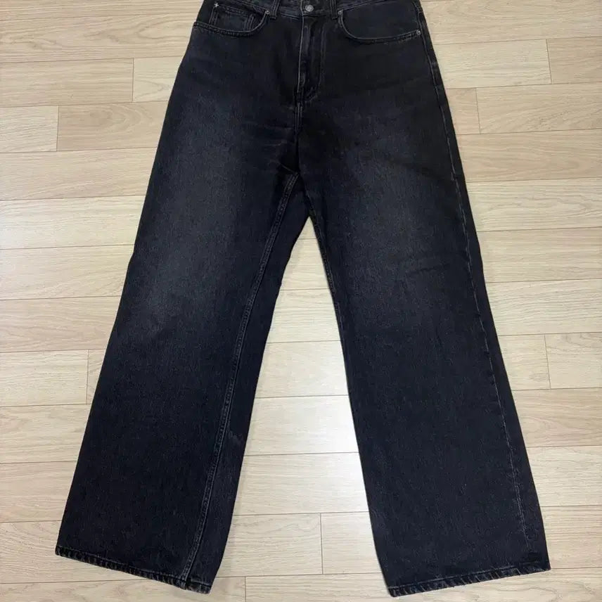 [BUNJANG] Bellier True Wide Black Denim Jeans / 벨리에 트루와이드 흑청