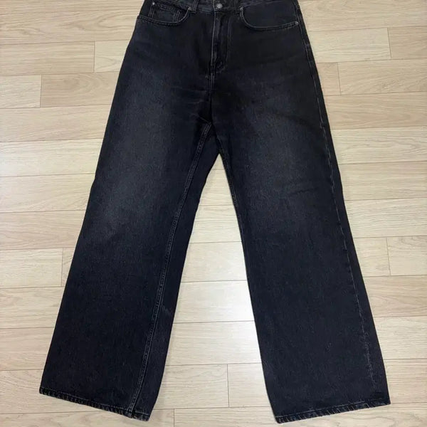 [BUNJANG] Bellier True Wide Black Denim Jeans / 벨리에 트루와이드 흑청