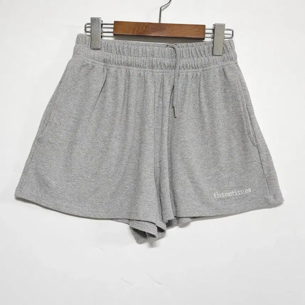 [BUNJANG] Threetimes Cozy Waffle Shorts Mélange / 55사이즈 쓰리타임즈 코지 와플 쇼츠 멜란지