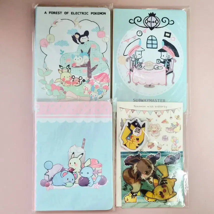 [BUNJANG] Pokemon Unofficial Goods Notebook Diary, Acrylic Sticker Bundle Set / (비공식) 포켓몬스터 비공식 굿즈 노트 다이어리 아크릴 스티커 서브마스터 피카츄
