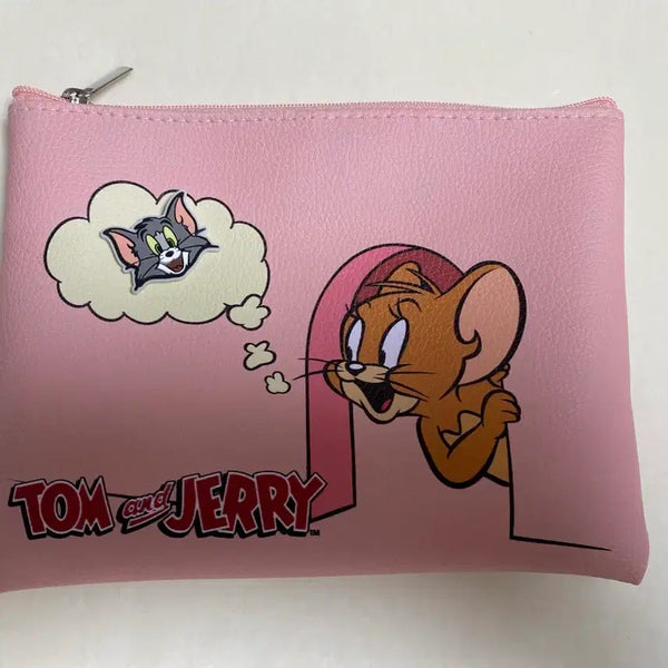 [BUNJANG] Daiso Tom & Jerry Pouch Pink / 다이소  톰과 제리 파우치 핑크