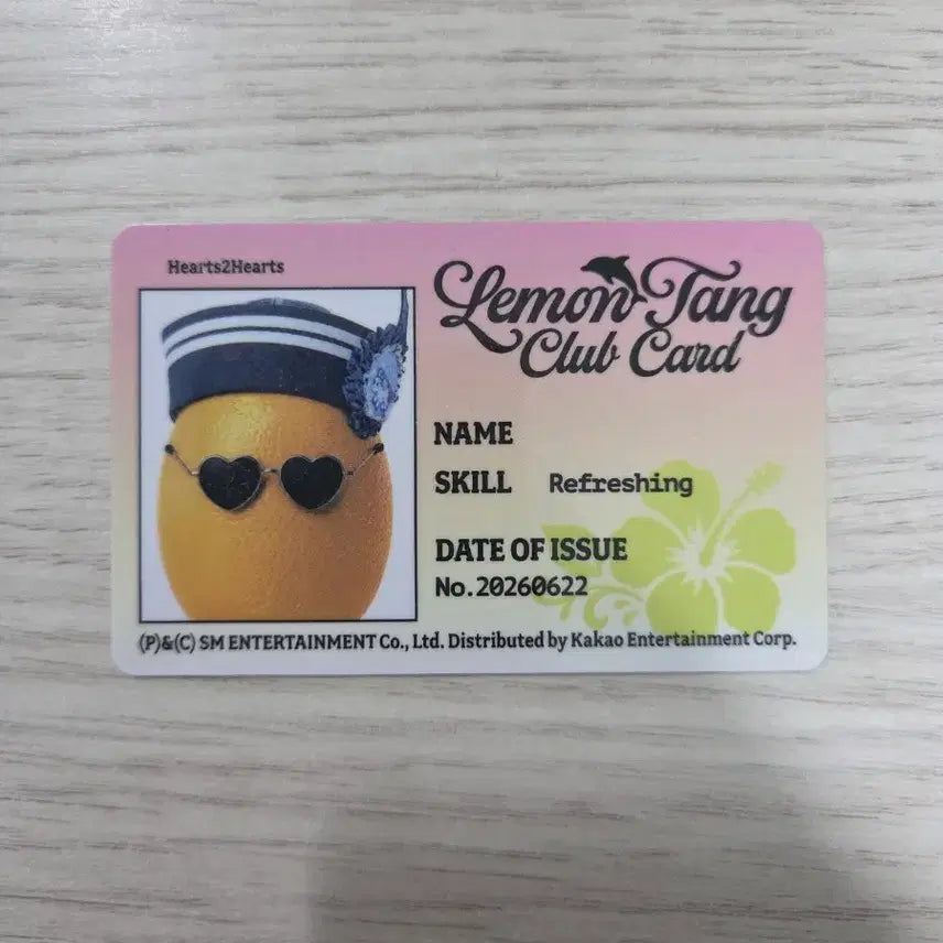 [BUNJANG] Hearts2Hearts LemonTang Broadcast Membership Card Photocard / 하츠투하츠 레몬탱 공방 역조공 맴버쉽 카드 포카 Hearts2Hearts H2H