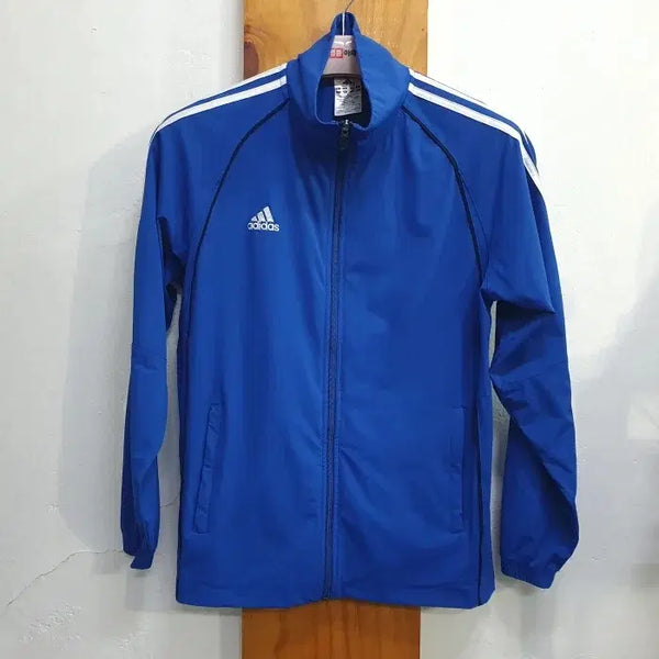 [BUNJANG] Adidas Blue 3-Stripes Training Zip-Up Jacket D55891 / 아디다스 블루 삼선 트레이닝 집업 재킷 D55891
