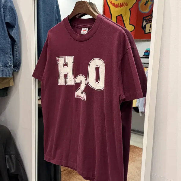 [BUNJANG] 90s Anvil H2O Single Stitch USA Made Burgundy Vintage T-Shirt / 90s Anvil 앤빌 H2O 빈티지 반팔 티셔츠 (made in USA)