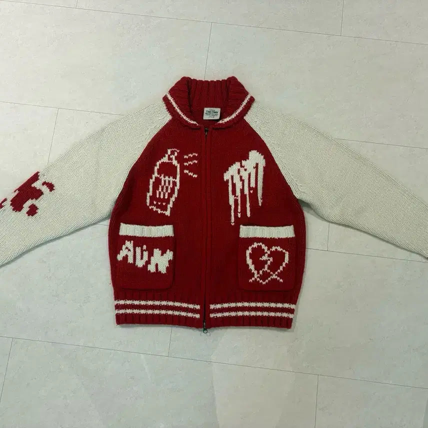 [BUNJANG] Zip-Up Knit Sweater / 니트 스웨터 집업