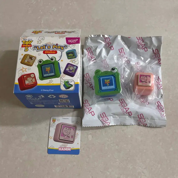 [BUNJANG] Tinyville Toy Story Mini Clicker Figure [Hamm] / 타이니빌 토이스토리 미니 클리커 랜덤 피규어 [햄]