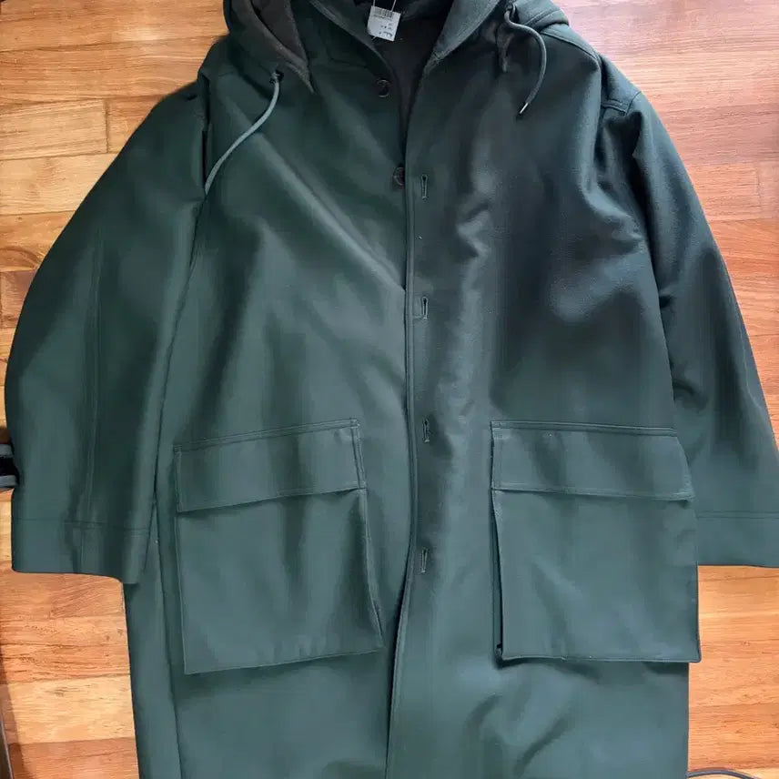 [BUNJANG] Auralee Light Melton Hooded Liner Coat / 오라리 라이트 멜톤 후디드 라이너 코트