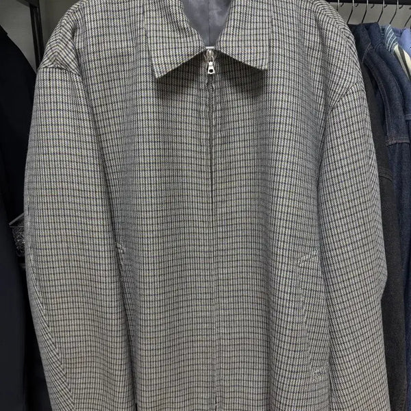 [BUNJANG] Auralee Double Face Check Blouson / 오라리) 더블페이스 체크 블루종 (건클럽) 5사이즈