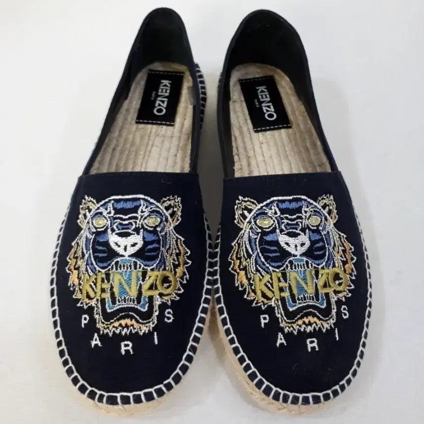 [BUNJANG] Kenzo Tiger Logo Espadrille Slip-On Shoes (Size 41) / 겐조 에스파듀 슬립온(41)