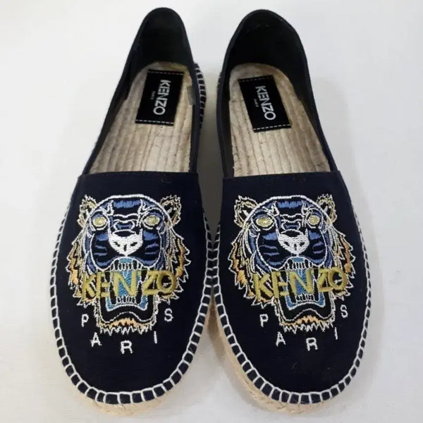 [BUNJANG] Kenzo Tiger Logo Espadrille Slip-On Shoes (Size 41) / 겐조 에스파듀 슬립온(41)