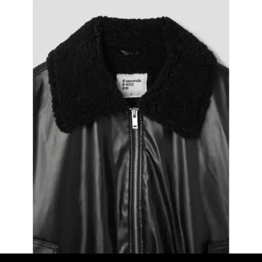 [BUNJANG] 8Seconds Leather Blouson Mustang Jacket / 에잇세컨즈 레더 블루종/ 레더 무스탕