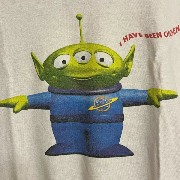[BUNJANG] 90s Vintage Toy Story Alien Ringer T-Shirt / 90년대 빈티지 토이스토리 링거티셔츠