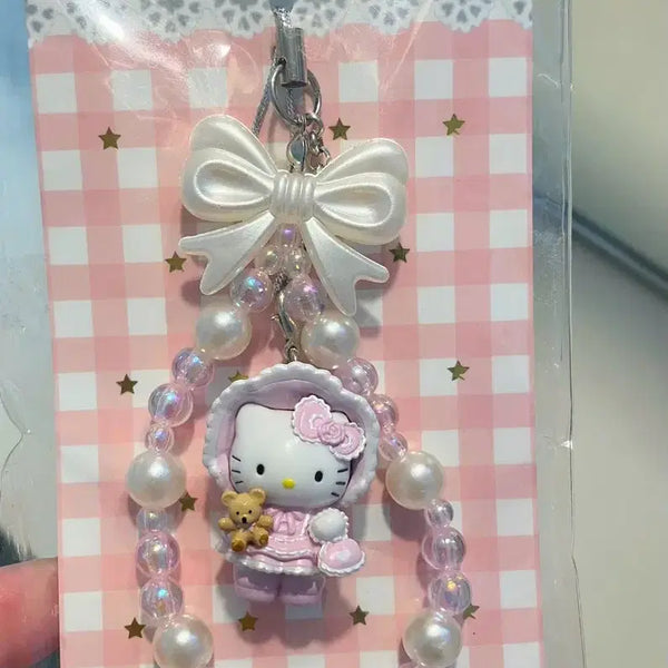 [BUNJANG] Novara Lolita Kitty Strap Keychain / 정품) 노바라 로리타 키티 스트랩 키링 키홀더 미사용 새제품 정품확인완료