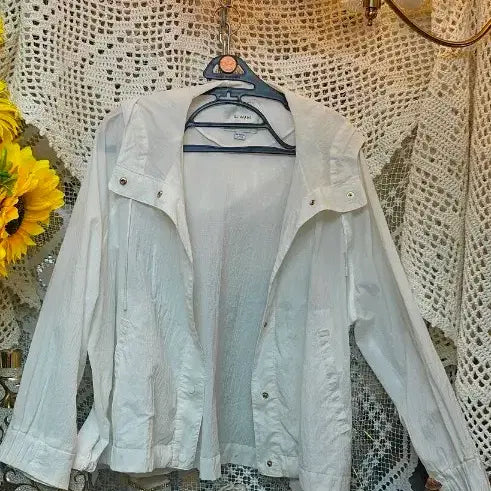 [BUNJANG] SJ WANI White Cotton Jacket / 손정완 디자이너의 SJ WANI 면    화이트 여성 자켓