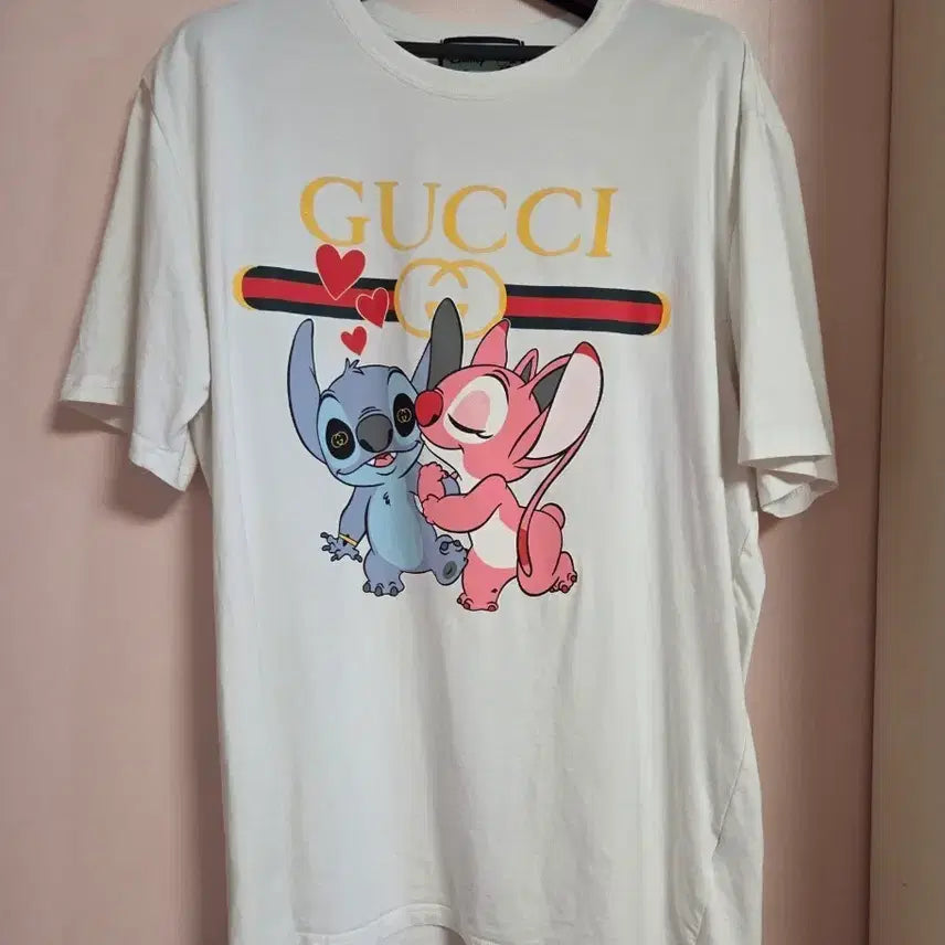 [BUNJANG] Gucci Stitch Short Sleeve T-Shirt White / 구찌 스티치 반팔 티셔츠 화이트