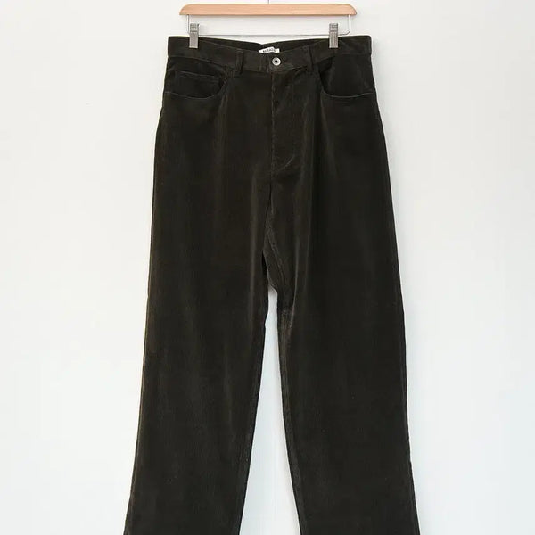 [BUNJANG] Auralee Finx Corduroy Pants Dark Brown Size 4 / AURALEE Finx Dark Brown Corduroy Pants