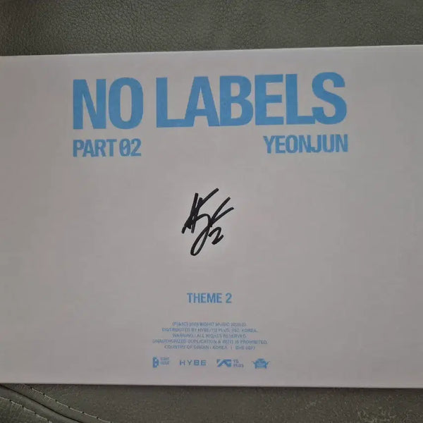 [BUNJANG] TXT Yeonjun Signed CD NO LABELS PART.02 / 투바투 TXT 연준 싸인 CD NO LABELS PART.02