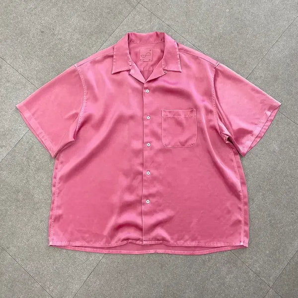 [BUNJANG] LTS Lost Town Supply Collaboration Short Sleeve Shirt Pink Size 2 / Lts 로스트 타운 서플라이 반팔 셔츠