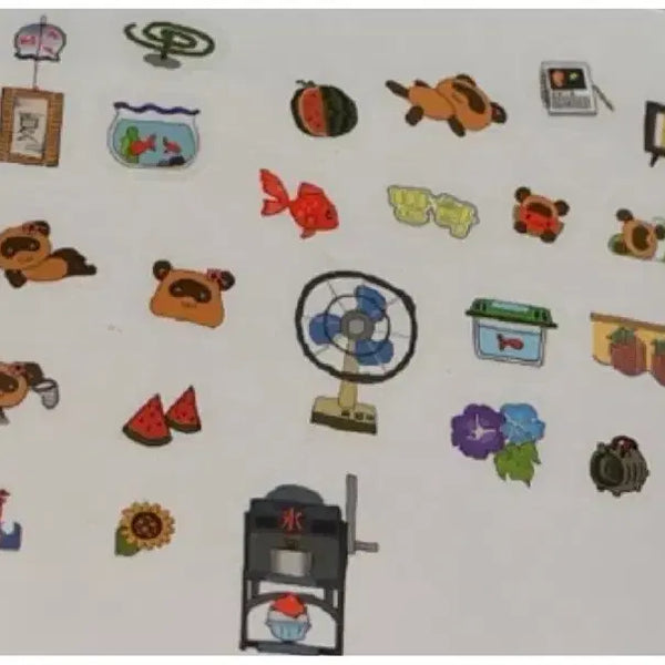 [BUNJANG] Nugulsi Summer Vacation Kiss Cut Sticker / 너굴씨여름방학키스컷