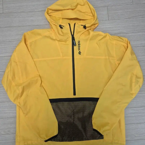 [BUNJANG] Adidas Yellow Anorak Windbreaker Jacket / 아디다스 옐로우 아노락