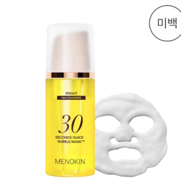 [BUNJANG] Menokin 30-Second Quick Bubble Mask Brightening / 메노킨 30초 퀵 버블 마스크_브라이트