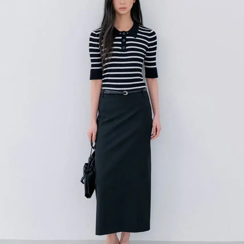 [BUNJANG] Notia Standard Fit Long Skirt Summer Black Small / 노티아 롱스커트