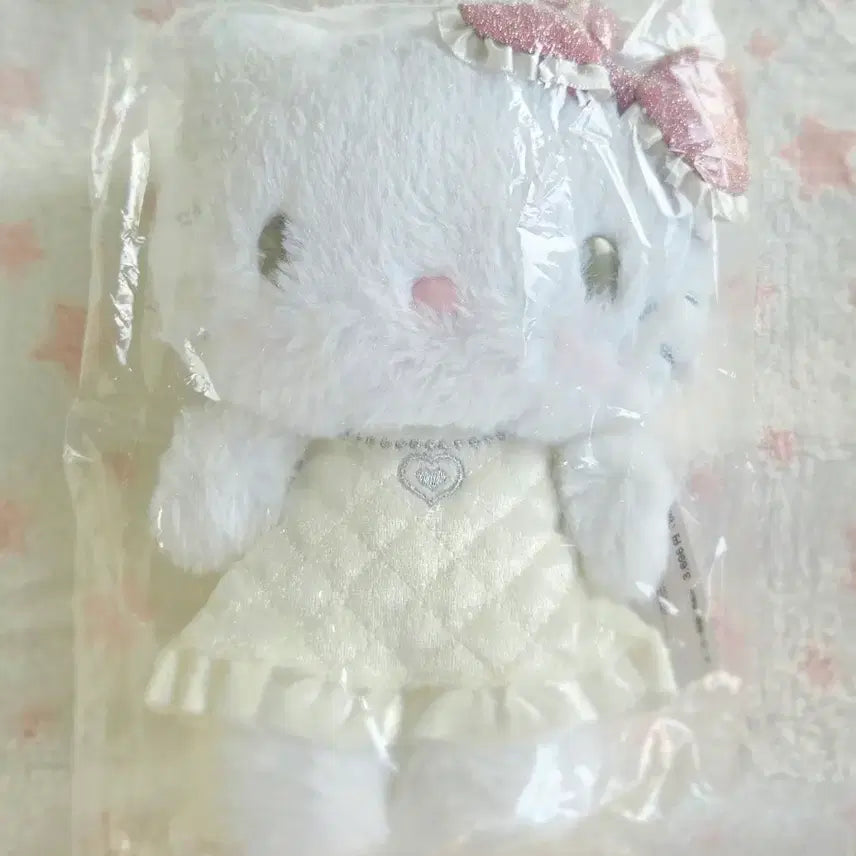[BUNJANG] Hello Kitty 50th Anniversary Angel Kitty Plush Doll / 헬로키티 50주년 천사악마 시리즈 천사키티 봉제인형 산리오