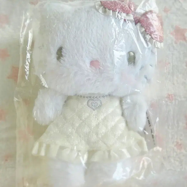 [BUNJANG] Hello Kitty 50th Anniversary Angel Kitty Plush Doll / 헬로키티 50주년 천사악마 시리즈 천사키티 봉제인형 산리오