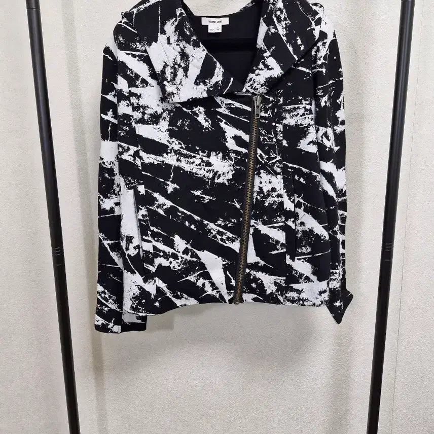 [BUNJANG] Helmut Lang Asymmetrical High Neck Paint Jacket / [XS] 헬무트랭 비대칭 하이넥 페인트 자켓