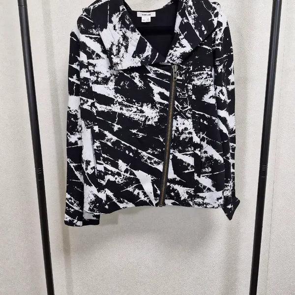 [BUNJANG] Helmut Lang Asymmetrical High Neck Paint Jacket / [XS] 헬무트랭 비대칭 하이넥 페인트 자켓