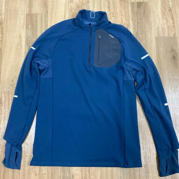 [BUNJANG] Decathlon Run Warm 900 Half-Zip & Run Warm 100 Beige (Size L) - Set of 2 / 데카트론 런 웜 900 반 집업 L, 런 웜 100 베이지L 2종