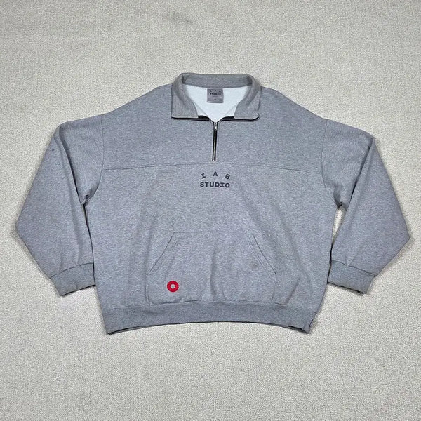 [BUNJANG] IAB Studio x Hyundai Mobis Half Zip-Up Sweatshirt / [아이앱 스튜디오 x 현대모비스] 하프집업 맨투맨 | A00631